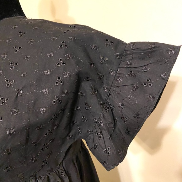 Pretty Little Thing Womens Black Broderie Anglaise Smock Dress Size UK 6 EUR 34 - Picture 14 of 16